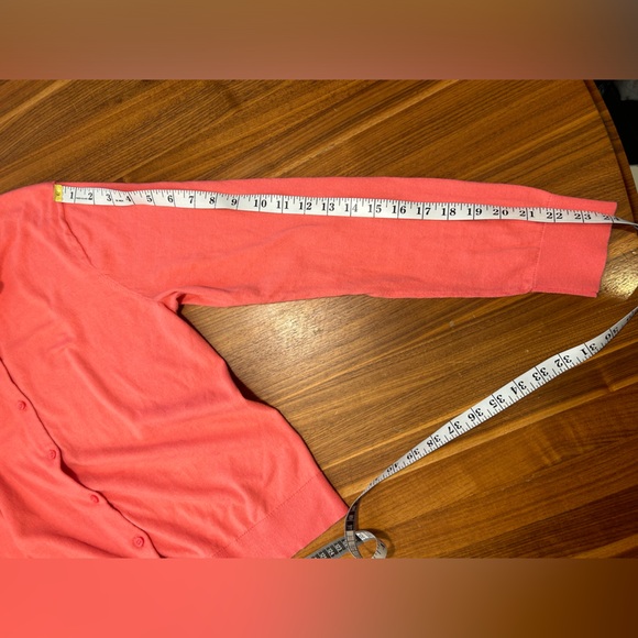 JCrew Factory Bright Pink Crew Neck Button Down Classic Cardigan - Sz XL - Picture 10 of 11